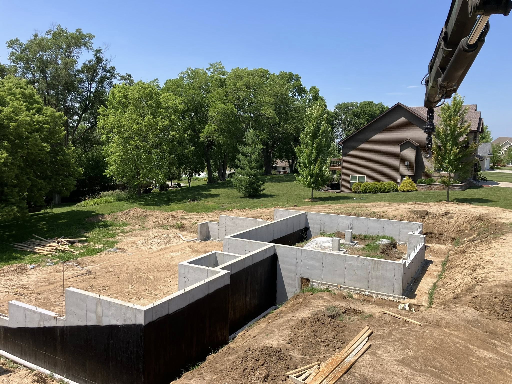 Concrete work in progress